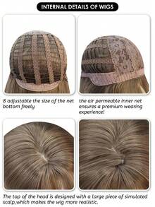 Tóc giả tổng hợp dài 32 inch với kiểu tóc gợn sóng tự nhiên màu nâu tuyệt đẹp. Được làm từ sợi chịu nhiệt để đảm bảo độ bền. Bộ tóc giả này hoàn hảo để sử dụng hàng ngày, mang lại vẻ ngoài tự nhiên và chân thực. - màu nâu - Xem 10