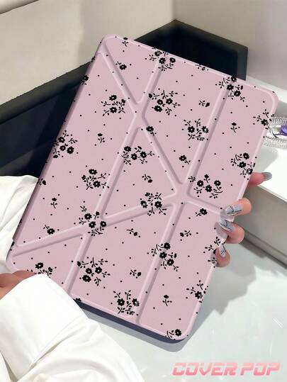 1pc Little Floral Patterns Tablet Protective Case, Compatible With Apple 10.2" / Pro 11" 2020/2021, 10 2022(10.9-Inch), (A16) 11" 11th Gen 2025, 9th/10th Gen, Apple Air 4th 10.9", Galaxy Tab S6 Lite 10.4", Kindle (11th Generation-2024 Release)/, Anti-Drop, With Pencil Slot, Sleep/Wake Support, Romantic Gift For Friends And Family