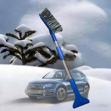 Cepillo quitanieve y raspador de hielo 2 en 1 con mango de espuma ergonómico y raspador de hielo desmontable, herramienta duradera para quitar nieve en invierno, agarre antideslizante, apto para coches, entradas, cepillo quitanieve multifunción, raspador y pala, entrega aleatoria de modelos nuevos y antiguos - A - Ver 14