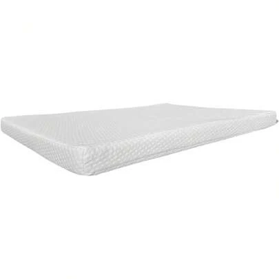 COLCHÓN DE ESPUMA VISCOELÁSTICA PARA BEBÉ |   Colchón de Cuna de Viaje para Bebé - Firmeza Media - Blanco - 100 x 70 x 6 cm - Hecho de Espuma de Poliuretano