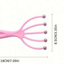 1个塑料五爪球宠物按摩互动玩具 - 彩色 - 查看 3