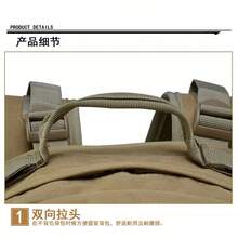 LUPU Mountain Backpack For Camping, Hiking, Outdoor Activities, Multifunctional Travel Backpack, Multipurpose, Relieves Shoulder Pressure, Large Capacity, Multi-Layer Partition, Durable - Camel - View 8
