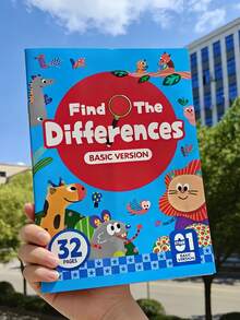 32pcs Interactive Spot The Difference Game & Memory Exercise Activity Book | Attention & Concentration Training | Numbered Pages Visual Perception Skills Focus Games | Educational Workbook For All Ages - Multicolor - View 6