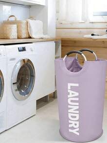 1/2pcs 92L Large-Capacity Foldable Laundry Basket | Collapsible Laundry Bag | Tall, Upright Clothing Storage Hamper | Foldable Laundry Bin | Bathroom Storage Basket | Storage Hamper - View 6