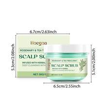 50克迷迭香、茶树和薄荷去屑洗发水 - 海盐深层清洁，草本香氛，清爽舒缓头皮 - 綠色 - 查看 11