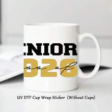 1 pieza Pegatina UV DTF con tema de graduación y diseño de Clase de 2026, adecuada para tazas, botellas y computadoras, pegatinas de transferencia para manualidades y decoración de moda - A - Ver 2