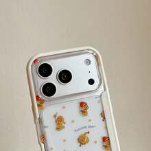[New Product Release] Korean New Design Flip Cover Stand Transparent Cute Star Fashion Smartphone Case Compatible With IPhone 17/17pro/17promax/16/16pro/16promax/15/15pro/15promax/14/14pro/14promax/13/ Popular With Women, Minimalist Design, Phone Case, Protective Cover For All Models, Waterproof, Shockproof, Drop Protection, Scratch Protection. - Clear - View 4
