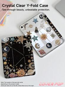 这款星空图案平板电脑保护套兼容 iPad Air 11 英寸 M3 2025 / M2 2024、Air 第五代 2022、(A16) 11 英寸第十一代 2025，也兼容三星 Galaxy Tab 和 Kindle Paperwhite 第十二代 2024。透明背壳，时尚图案保护套，支持自动睡眠/唤醒功能，配备气囊保护，适合作为礼物或办公使用。 - 彩色 - 查看 5
