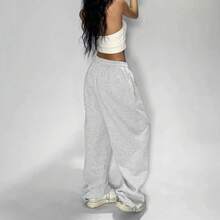 Hip-Hop Retro Casual Pants, Jazz Street Dance Sports Sweatpants, Loose  Street Wide-Leg Long Pants - 黑色 - 查看 3