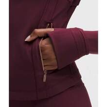 Lululemon Define Cropped Jacket Nulu LW3HWES - Burgundy Bay/Rose Gold - View 2