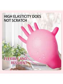 婴儿粉色一次性无乳胶丁腈手套，适用于食品、烹饪、清洁、家居、宠物护理、美容和水疗（100只/盒） - A - 查看 6