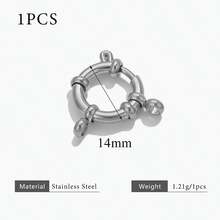 1 chiếc khóa lò xo nhiều kích cỡ bằng thép không gỉ 304 mạ vàng 18K, kiểu khóa thủy thủ, dùng để nối vòng cổ, làm trang sức thủ công, vòng tay, phụ kiện trang sức bằng thép không gỉ dành cho nữ. - khóa mùa xuân - Xem 7