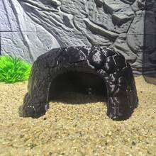 Reptilien Kletterpodest, Versteck-Höhle für Geckos, Terrarium Dekoration, Schildkröten Sonnenplattform, Reptilien Versteck, Kleintier Schildkröten Haus, Aquarium Dekoration - Übersicht 3