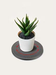 1 pieza Herramienta plana de escultura de arcilla con plataforma giratoria de cerámica, plataforma giratoria de plástico para arreglos florales, computadora, cerámica, escultura de arcilla, exhibición de productos, ideal para cocina y comedor, monitores planos, televisores, altavoces, bonsái y exhibición de estatuas - Negro - Ver 13