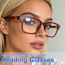 cabecade 4 Pairs Fashionable Minimalist Square Transparent Lens Full Frame Rectangular Reading Glasses For Men And Women - clear - View 2