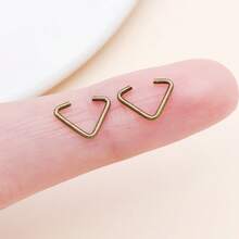 200 pièces Anneaux triangulaires ouverts en fer de 7x9 mm, accessoires DIY. Boucles triangulaires métalliques pour bagages, , matériel, boucles en fil de fer en stock. - Taille unique - Voir 15