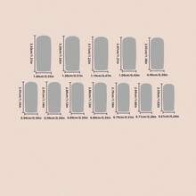 Black & White Zebra Print Nail Stickers, Stylish Long Lasting Nail Art Decals, High-End Black & White Zebra Pattern Nail Wraps, Influencer Same Style Brightens Hands - Navy Blue - View 5