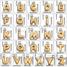 5 mặt dây chuyền chữ cái A-Z bằng thép không gỉ mạ vàng, dùng để tự làm trang sức, nguyên liệu xâu hạt thủ công, làm vòng cổ, bông tai, hạt rời. - tự làm lấy - Xem 11