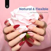 Beetles Gel Nail Kit Short Almond Gift Spree Easy DIY Extension Set Gift For Women - Medium Almond 500pcs (Etch-X Kit) - 查看 4