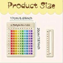 1 Set Of Multiplication Table, Suitable For Math Classroom And Back To School Gifts. Multifunctional Handicraft | Natural Texture Design, Suitable For Family Gatherings. 2D Flat 1x1 Multiplication Table Cards, Colorful Digits. Suitable For Math Classroom And Back To School Gifts. Multifunctional Handicraft | Natural Texture Design, Suitable For Family Gatherings, Art Creation, Back To School Season. - Multicolor - View 2