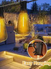 30/15 LED Solar String Lights, IP67 Waterproof, Dual USB Charging, High Brightness 3A Bulbs, Suitable For Outdoor Pubs, Cocktail Bars, Background Wall Decor To Create Ambiance - ST38 - View 6