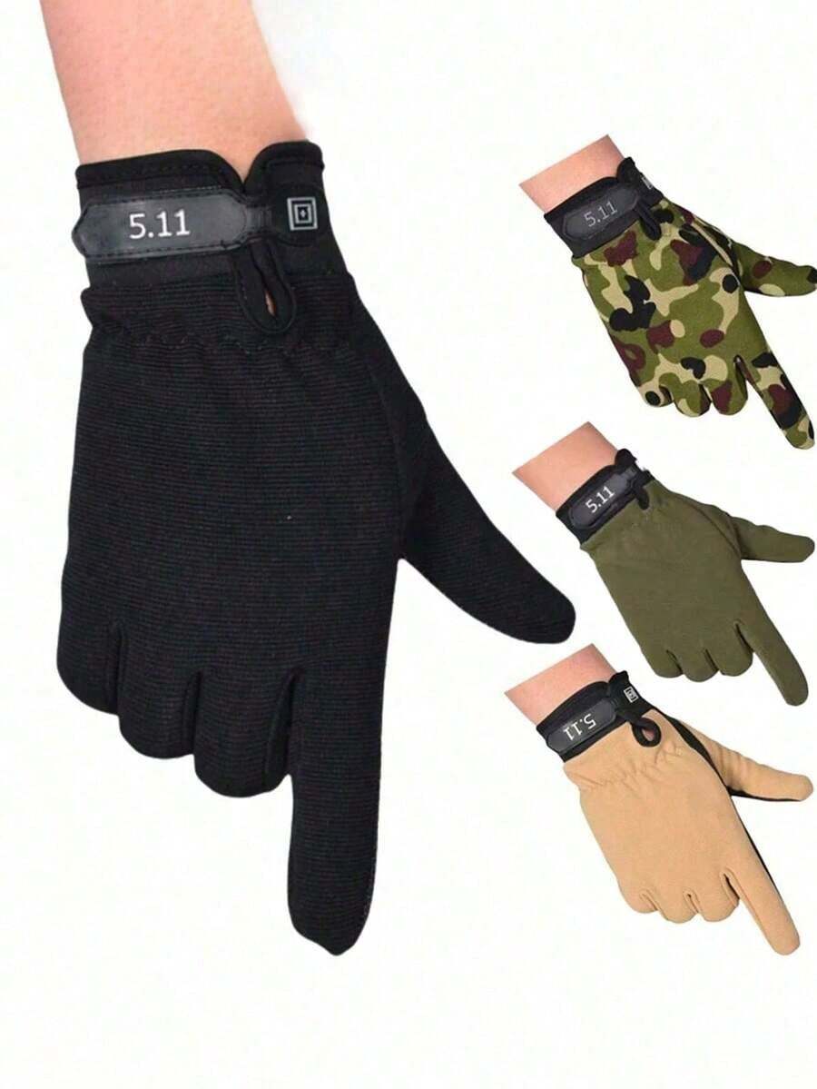 1Pair Tactical Gloves Men's Lightweight Breathable Outdoor Cycling Fishing Sports Non-Slip Women Full Finger Glove - 運動手套 - 查看 1