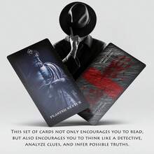 Mystery Oracle Cards - True Crime & Conspiracy Deck For Uncovering Secrets, Motives & Emotional Truths - Beginner Friendly (Red Edition) - Phong cách đỏ - Xem 3