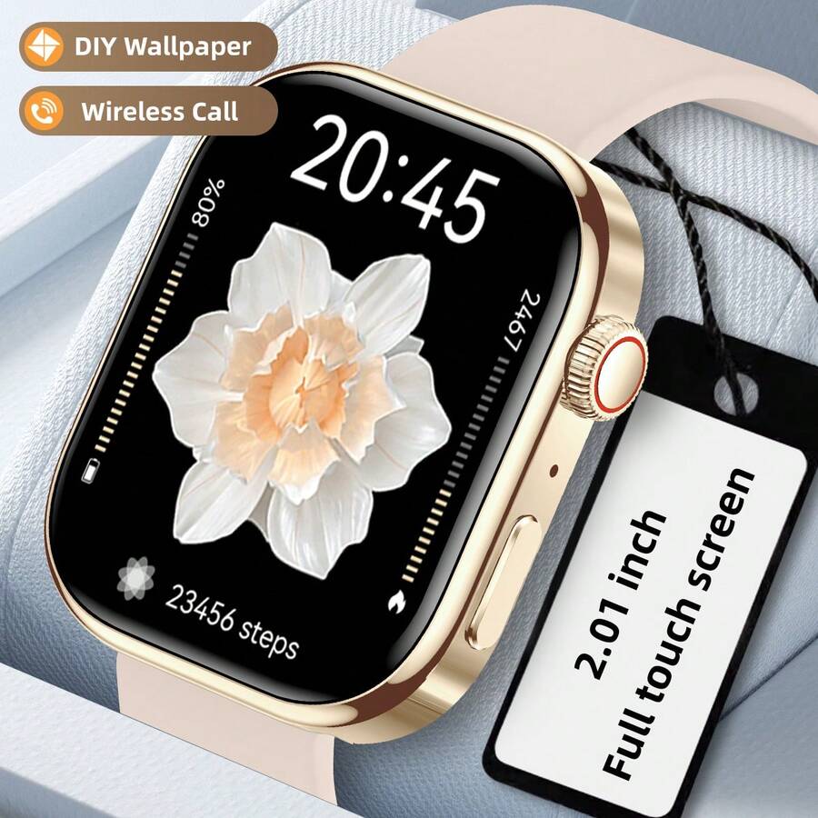 SIMSONLAB 2026 New Smart Watch Unisex, 2.01" Large HD Screen, 120+ Sports Modes, Long Battery Life, HD Wireless Calling, Quick Message Reply, Designed For Sports, Lightweight & Comfortable, Gift For Women's Day - 彩色 - 查看 1