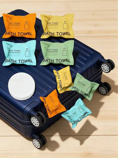 Bộ 3 khăn tắm cỡ lớn, khăn nén dùng một lần, khăn nén di động, khăn mặt dày siêu thấm hút - Khăn du lịch dày, nhanh khô, đóng gói riêng lẻ, sợi microfiber siêu mềm, thấm hút cao - Thích hợp cho phòng tập thể dục, spa, khách sạn và cắm trại ngoài trời. Khăn tắm cỡ lớn, bộ quà tặng thiết yếu cho tập thể dục, kỳ nghỉ.