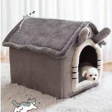 2026 New Large Spacious Cat Bed With Soft Cushion, Breathable Cat House, Comfortable Cat Cave Suitable For Small, Medium And Large Cats All Seasons - Grey - View 9