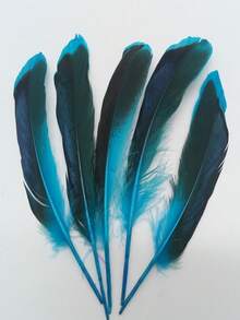 1 Paquete de 20 Piezas de Plumas de Ala de Pato Ánade para Manualidades, Accesorios de Boda, DIY, Plumas Naturales de Faisán para Decoración de Centros de Mesa 10-15 CM/4-6" - J - Ver 14