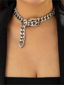 Delicate Necklace Suitable For Sending Friends, Sending Classmates To Holiday Belts - 銀色 - 查看 1