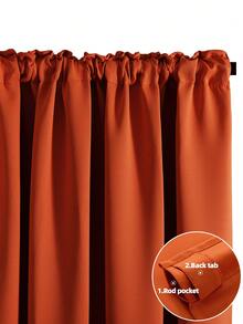Juego de paneles de cortina disponible en 4 paneles y 1 pieza/2 piezas: cortinas con ojales o lazos posteriores, con ganchos, cortinas opacas de unicolor con aislamiento térmico para sala de estar, oficina, dormitorio, cocina y diversos espacios - Beis - Ver 26