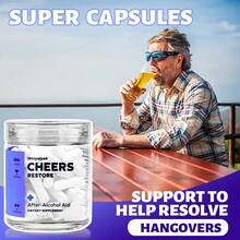 Miriyalyad Sinpuyle Cheers Restore Capsules With DHM & L-Cysteine – Wellness Support After Drinking | 12 Servings | Includes Prickly Pear, B Vitamins & Ginger - 1PCS - 查看 2