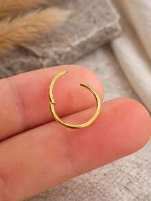 1PC 925 Sterling Silver Star Belly Ring CZ Cubic Zirconia Dainty Button Navel Piercing Gift Idea For Her Present, 8mm 10mm 12mm, Hoop Piercing, Belly Hoop - Navel Nails - View 9