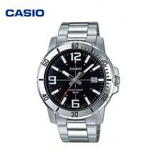 Đồng hồ Casio cổ điển dành cho nam, kiểu dáng thợ lặn, mặt số đen, dây đeo thép không gỉ, chống nước 50M, đồng hồ thể thao đeo tay. - Một cỡ - Xem 9