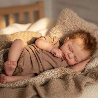 19 Inch/48cm High Quality Reborn Doll, Soft Vinyl Material, 3D Hand-Painted Skin, Visible Veins, Girl Doll, Handmade Reborn Doll, Lifelike Infant, Excellent Birthday/Christmas Gift, Suitable For Children