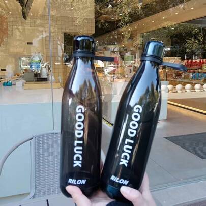 1pc 1000ml/32oz Large Capacity Water Bottle With Handle, Suitable For Sports, Outdoor, Camping, Hiking, Gym, Office Use, Holiday, Birthday, Anniversary, Back To School, Mother's Day Gift