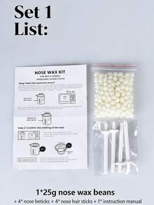 鼻毛去除蜡，男女通用，眉毛和鼻毛去除蜡棒套装 - 查看 4
