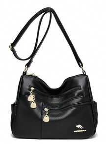 High Quality Leather Luxury Handbags Ladies Bag Designer Shoulder Crossbody Bags For Women 2026 New - Black - View 4