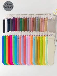 2020年1月10日 女士轻薄透明袜，透气过膝袜，适合炎热天气，发货时不含纸板 - 彩色 - 查看 12