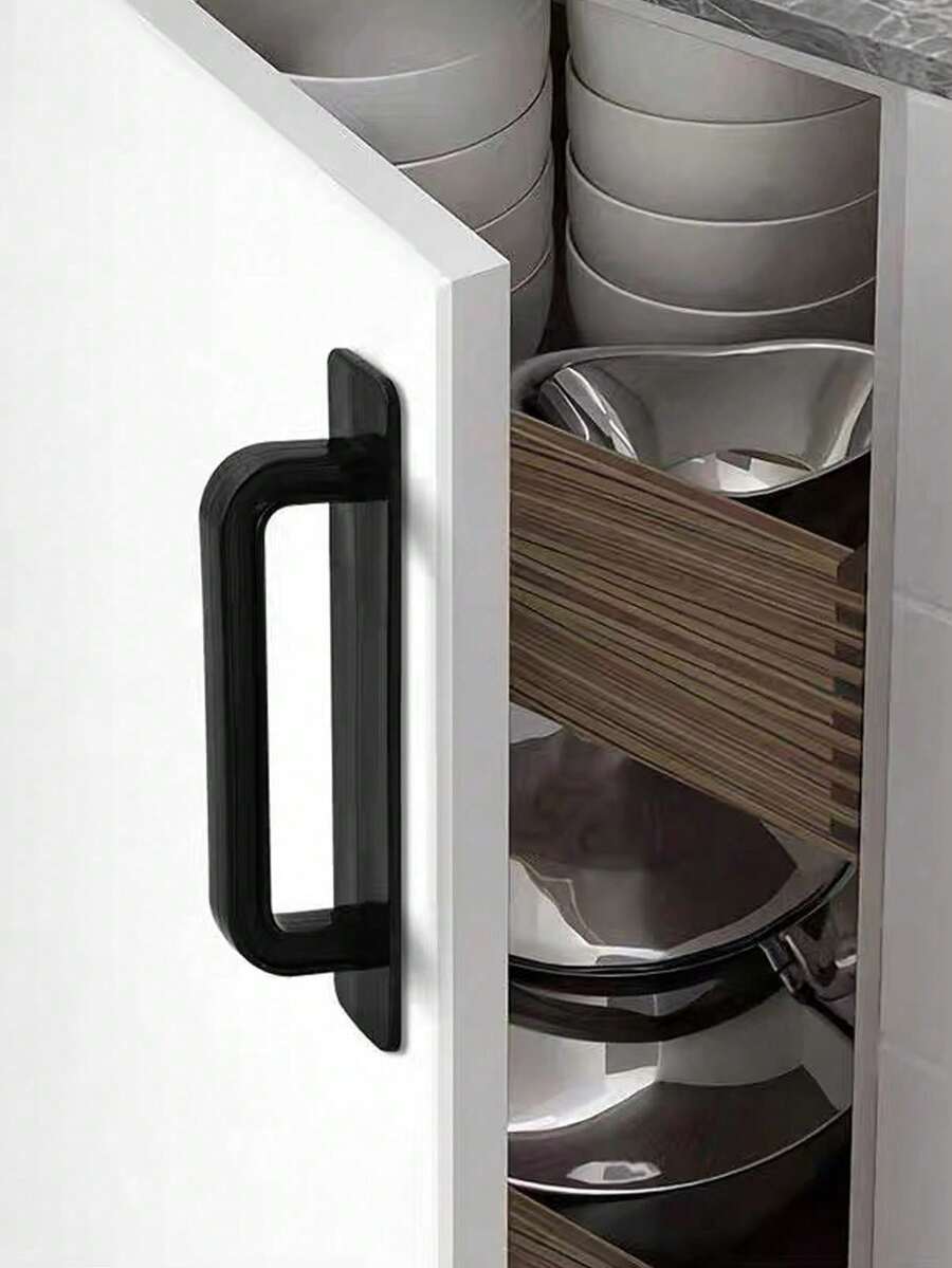 Adhesive Door/Cabinet/Window Pull Handle, No Drilling Required, Strong Glue, For Balcony Glass Sliding Door - Multicolor - View 1