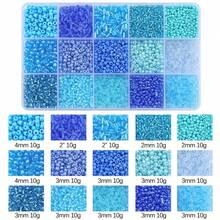 15 Compartments Glass Seed Bead Tube, DIY Handmade Beaded Bracelet Necklace Jewelry Accessory Supplies - Multicolor - View 10