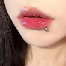 CIZME 16G 美杜莎穿刺饰品 316L 不锈钢唇钉，唇部穿刺饰品 唇环，唇钉杠铃 8 件套 Monroe 唇钉 耳骨钉 耳骨钉 耳骨钉 唇钉 穿刺饰品 男女通用 6mm 8mm 10mm 12mm - 銀色 - 查看 3