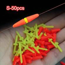 50 Pieces Per Box Rock Sea Fishing Anti Wind Bar Cara Rod Bobber Float Stoppers Fishing Tackle Fishing Float Stoppers Tool Accessories - Multicolor - View 14