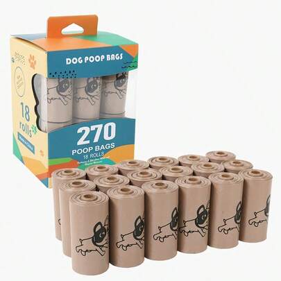 15/120/150/Dog Feces Bags, 1/8/10 Rolls Per Bag, 1.3 Mil Thick Silky Dog Feces Bag, Leak Proof, Easy To Use, Odor Proof, Thickened Design, Suitable For Outdoor Dog Walking, Litter Box And Home Cleaning.