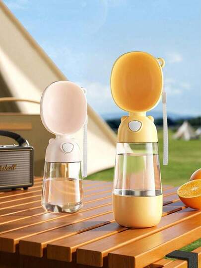 Portable Dog Water Bottle - Leak-Proof Pet Water Bottle With Bowl For Travel And Outdoor Activities