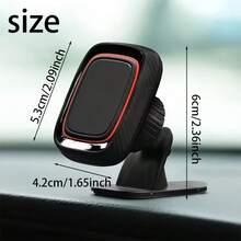 磁吸式车载手机支架，仪表盘粘贴式安装，360°旋转可调，强力吸附，专用导航支架 - A - 查看 6