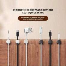 15 piezas Clips magnéticos para cables [Gestión de cables ajustable y suave], Clips organizadores de cables de uso múltiple para coche y oficina, Clips adhesivos para sujetar cables para el hogar, la oficina, el escritorio, el teléfono, el coche, la pared, la mesita de noche - Multicolor - Ver 11