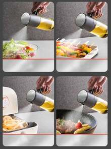 Bình xịt dầu bằng thủy tinh, bình phun sương dầu nhà bếp, bình đựng dầu chống rò rỉ dùng cho nồi chiên không dầu. - Xem 4